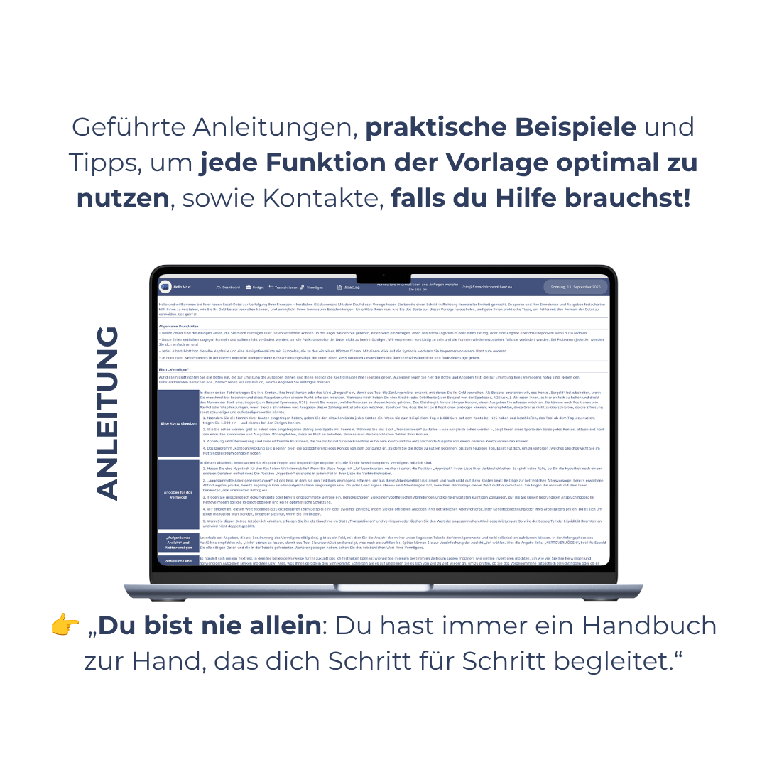 Mein Vermögen: Excel-Vorlage + eBook