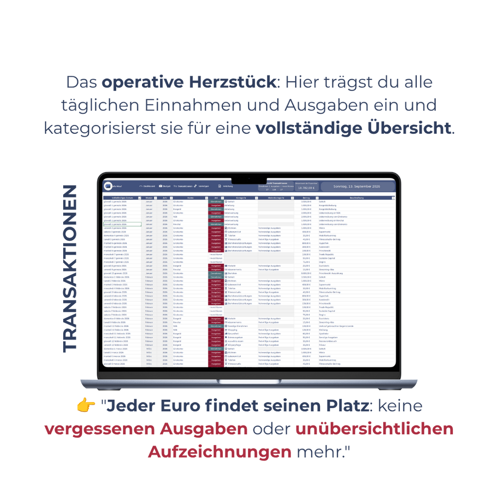 Mein Vermögen: Excel-Vorlage + eBook