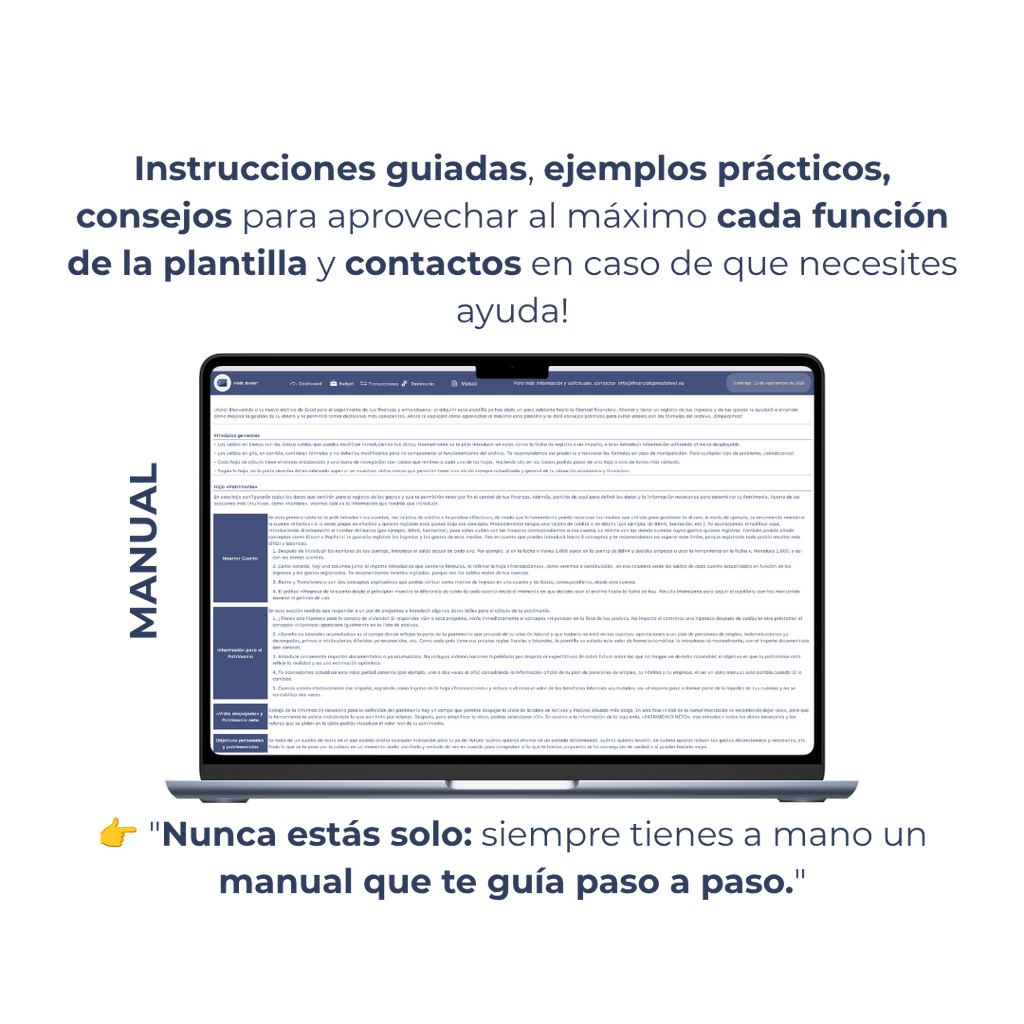 Mi Patrimonio Neto: Plantilla Excel + eBook