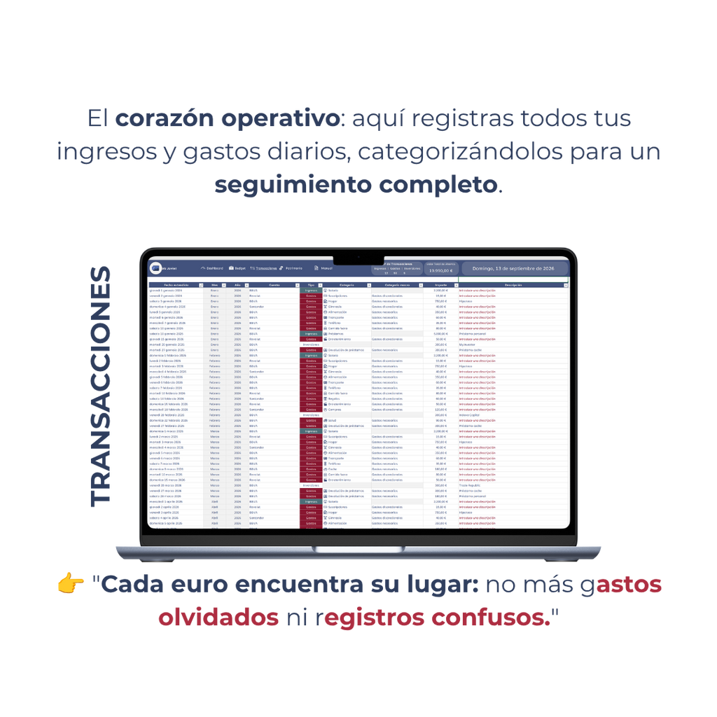 Mi Patrimonio Neto: Plantilla Excel + eBook