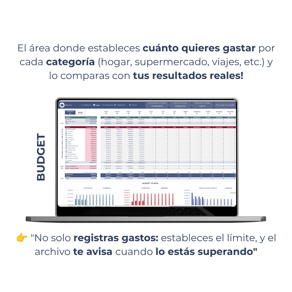 Mi Presupuesto Plantilla + ebook