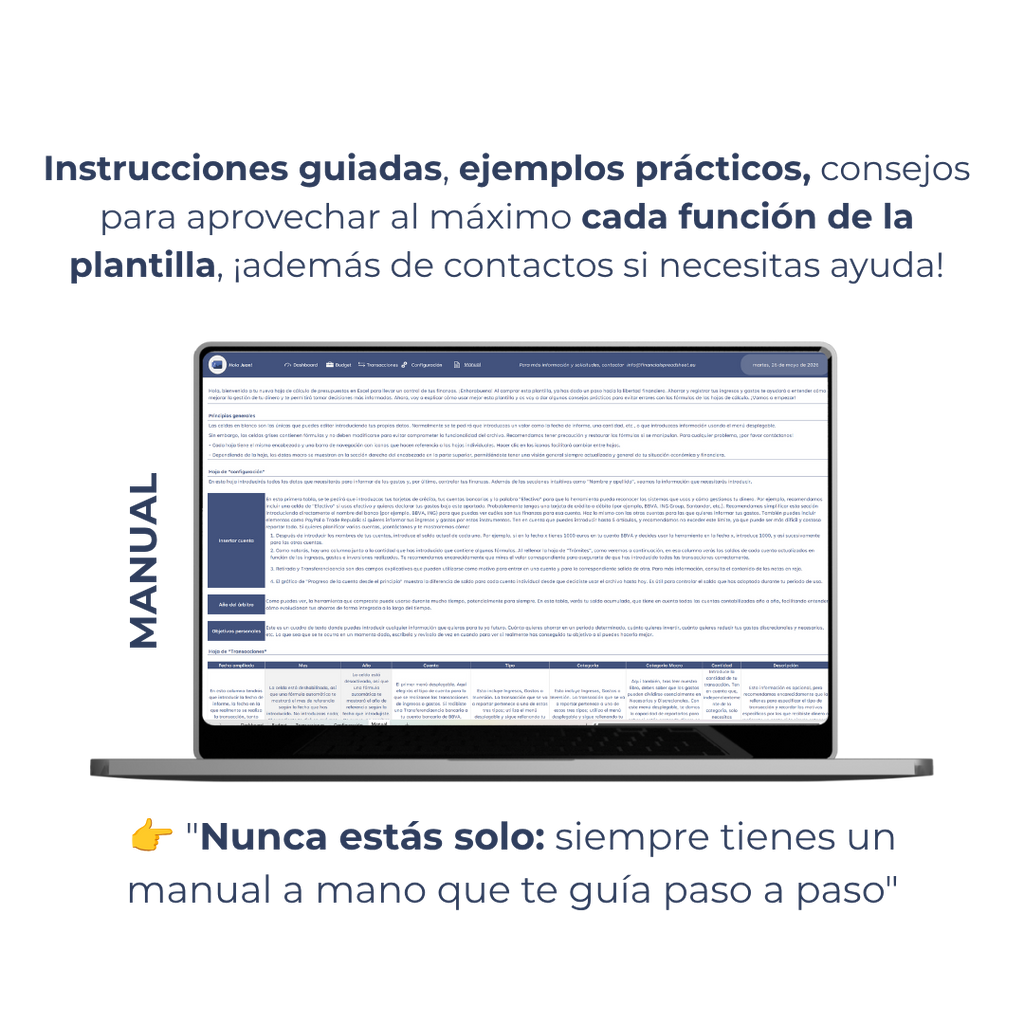 Mi Presupuesto Plantilla + ebook