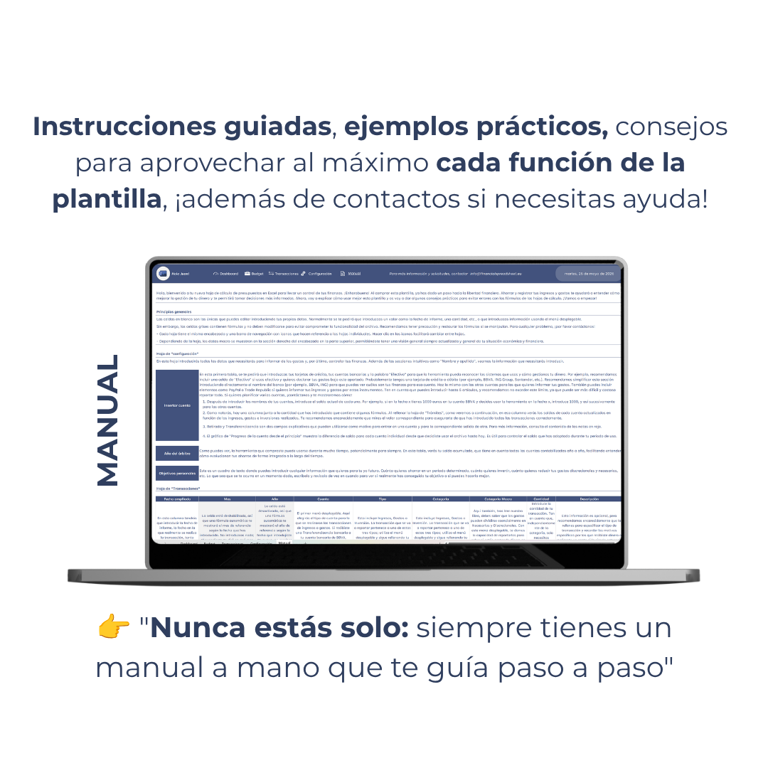 Mi Presupuesto Plantilla + ebook