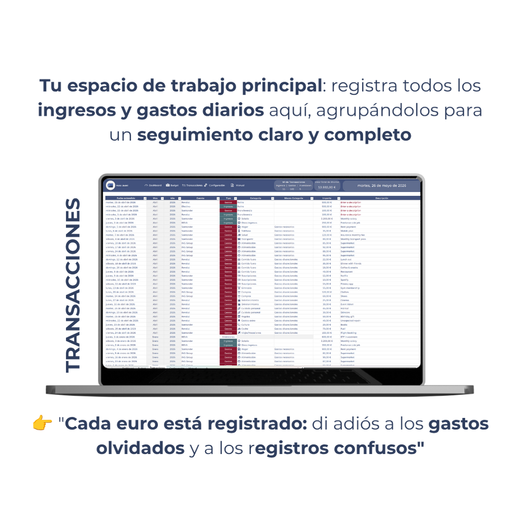 Mi Presupuesto Plantilla + ebook