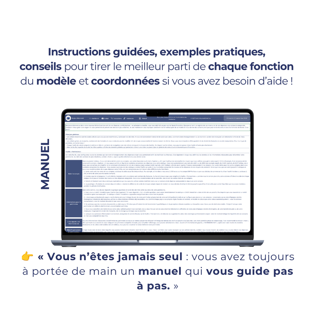 Mon Patrimoine Net : modèle Excel + eBook