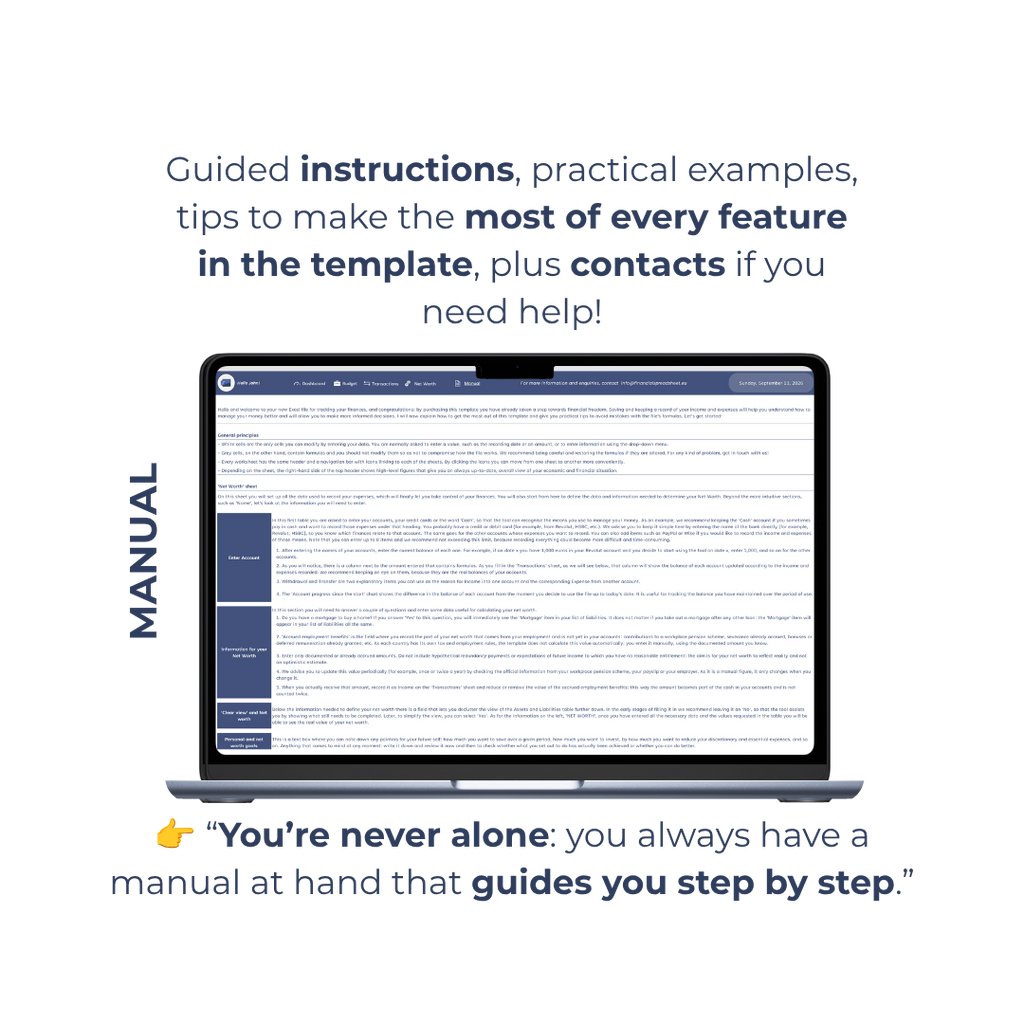 My Net Worth Spreadsheet Template + eBook