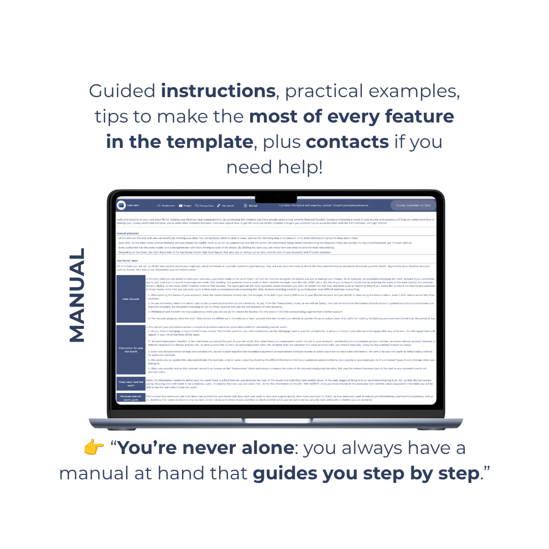 My Net Worth Spreadsheet Template + eBook